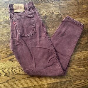 Levi's Vintage Burgundy Jeans